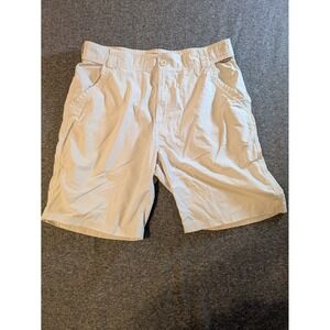 Simms Fishing Wading Nylon Shorts Men's L Slash Pocket Stretch Waist 34 x 10 ins